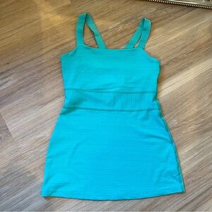 Beyond Yoga Teal Aqua Stretchy Workout Tank Top Size Large